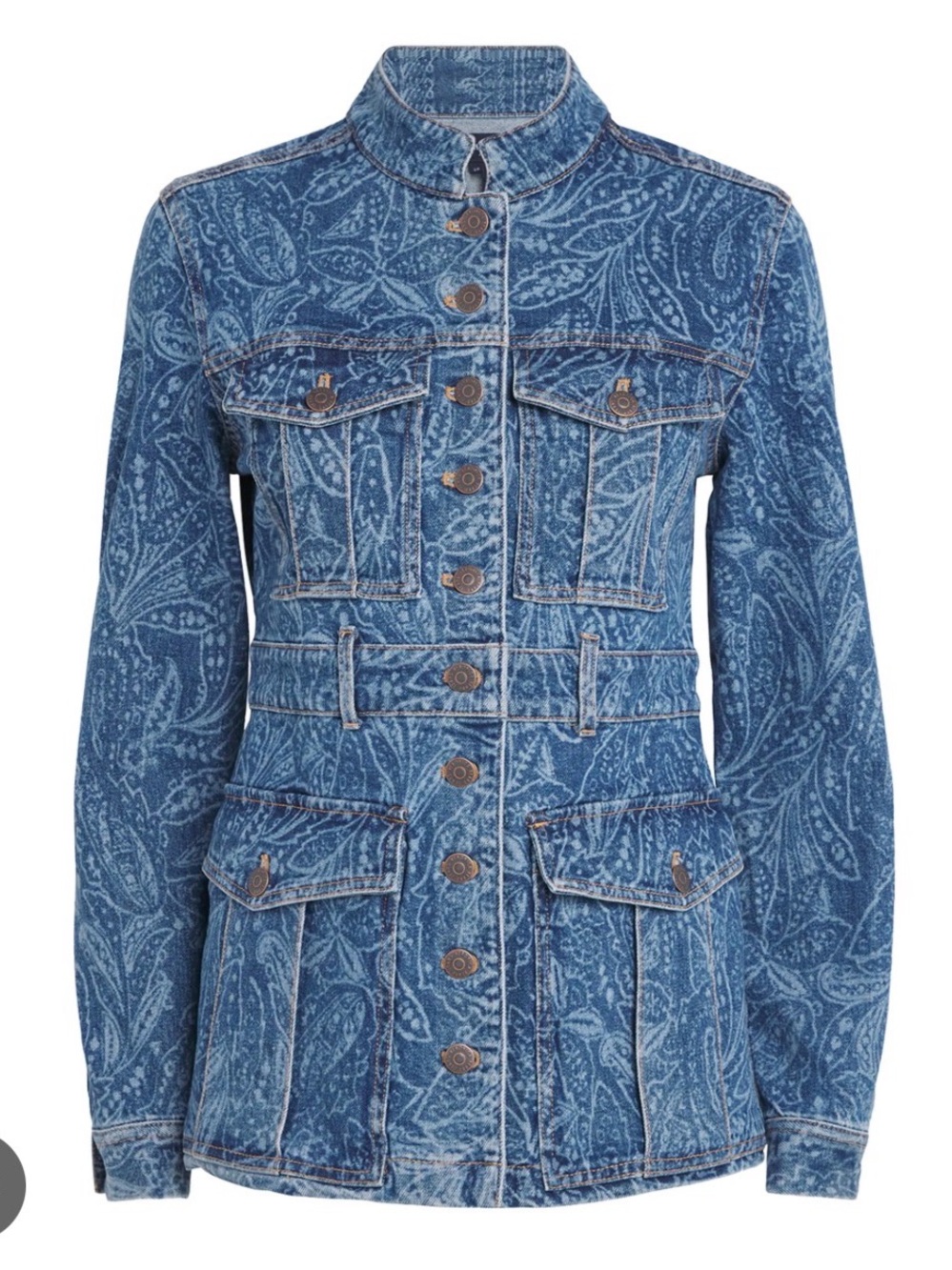 Veronica Beard Paisley Tika Denim Jacket
